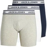 Jack & Jones PlusSize JACSOLID BOXER BRIEFS 3 PACK grau 4XL
