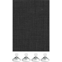 Sonnenschutz GARDINIA "Flexibler Sonnenschutz mit Saugnäpfe" Gr. 1, schwarz, B:80cm L:40cm, Polyester, Fensterfolien, mit Saugnäpfe