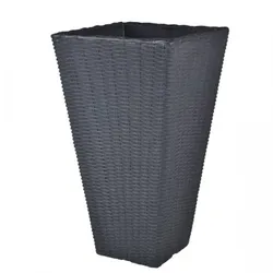 Blumenkübel Geflecht Optik verschiedene Farben anthrazit