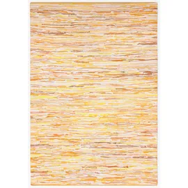 OTTO home Teppich OTTO HOME "Bente", gelb (gelb mix), B:60cm H:10mm L:110cm, Baumwolle, Polyester, Teppiche, Teppich, Handweb Teppich, 90% Baumwolle, handgewebt, Scandi