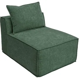 MCW Lounge-Sessel Textil 75 x 63 x 97 cm Grün mit Kissen