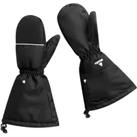 WeeDO Fausthandschuhe UNIVERSE schwarz wasserdicht SCHWARZ 116-128 cm