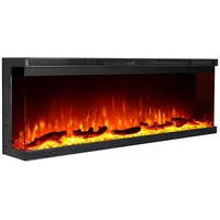 Divina Fire Elektrischer Wandkamin, 3-seitiger Einbaukamin, BOSTON100 L101,6 x T20 x H44