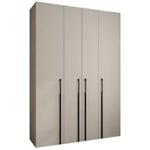 abiks möbel Drehtürenschrank COMO 170 x 245,5 x 40 cm Schwarz