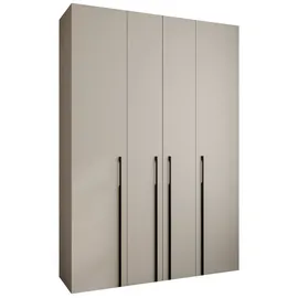 abiks möbel Drehtürenschrank COMO 170 x 245,5 x 40 cm Schwarz