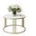 lookway LORI GLASS Gold/Weiß Glas 70 x 47 cm