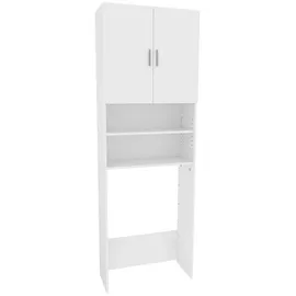 Vicco Waschmaschinenschrank Martha Weiß, 64 x 190 cm, mit 2 Kurzen Türen