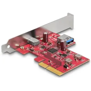 Delock 90158 PCI-Express Karte USB-A (USB 3.2 Gen 2), USB-C® PCIe