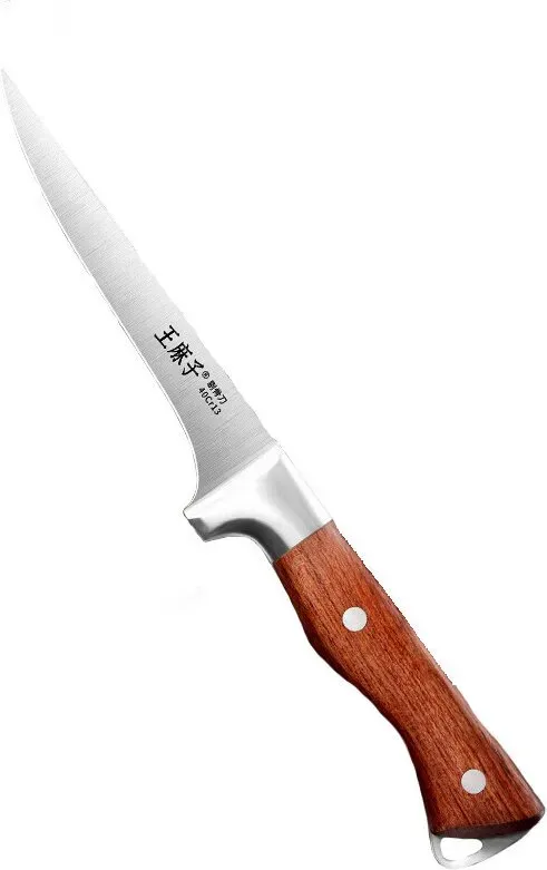 WANGMAZI 40Cr13-Edelstahl Knochenmesser, Profi-Schlachter, Schäl- und Entbeiner-Tool für Rind, Lamm und Schwein, Gastro-Küche, mit Rosenholz-Griff