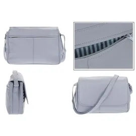 Alessandro Salvatore Florenz 12975 Schultertasche Leder Grau