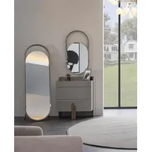 aea Oval Spiegel 48 x 90 cm Grau