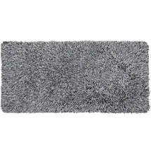 Beliani CIDE Shaggyteppich 80 x 150 cm Schwarz/Weiß
