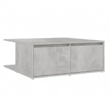 furnicato Couchtisch Betongrau Holzwerkstoff 80 x 31 x 80 cm
