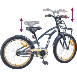 vidaXL Kinderfahrrad 18 Zoll Dunkelgrau