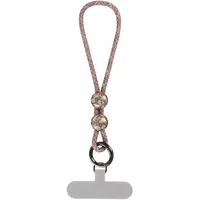 Votvloay Handykette Kurz Handyanhänger Universal zum Umhängen Handyband Kordel Kette, Kompatibel mit jedem Handy und Smartphone,Phone Lanyard + 1 Stück Pad (ohne Hülle) - Grau Regenbogen