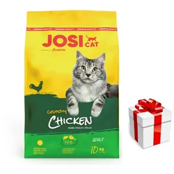 JOSERA JosiCat Knuspriges Huhn 10kg + Überraschung für die Katze