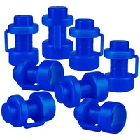 ONVAYA Pfostenkappe Trampolin Endkappen, Set mit 8 Pfostenkappen für Netzstangen blau