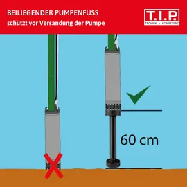 T.I.P. BigWell 90/53 Tiefbrunnenpumpe Edelstahl 5400 l/h, 53 m Förderhöhe