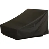XXL Schutzhülle Wetterschutzhülle Abdeckhaube für Waldsofa Wellenliege Sonnenliege Relaxliege Himmelsliege Wellnessliege Saunaliege Holzliege für den Garten (Schutzhülle, XXL Schwarz)