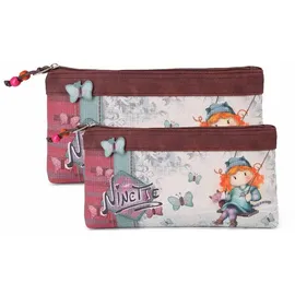 Forever Ninette Swing-Set von Zwei Kosmetiktaschen, Mehrfarbig