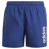 adidas Boy's Sportswear Essentials Logo CLX Swim Shorts Kids Badeanzug, Dark Blue/White, 15-16 Years