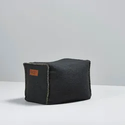 RETROit Cobana Square Puff Schwarz