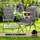 BigDean Campingstuhl Bequemer Grau