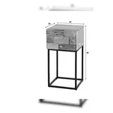 KAWOLA Nachttisch MILLA Beistelltisch Akazie natur 1 Schublade