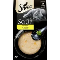 Sheba Soup Multipack 4x40 Gramm Katzennassfutter Huhn