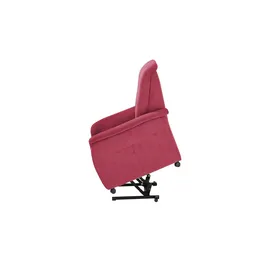 Polstermöbel Oelsa Fernsehsessel Sarah Flachgewebe 91 x 103 x 97 cm Rot elektrisch