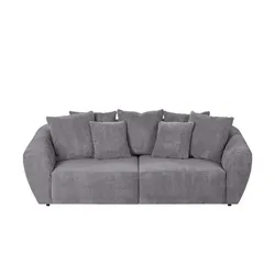 smart Big Sofa  Saturo ¦ grau ¦ Maße (cm): B: 250 H: 80 T: 106