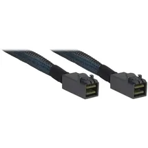 Inter-Tech 1m 2xSFF 8643, Schwarz, Blau,