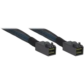 Inter-Tech 1m 2xSFF 8643, Schwarz, Blau,