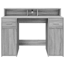 vidaXL Gaming-Tisch Grau Sonoma