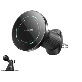 Joyroom JR-ZS502 MagSafe-kompatible KFZ-Halterung mit Wireless Charger Schwarz