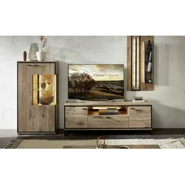 Uno Wandregal 60 x 20 x 120 cm Schwarz