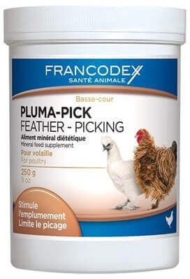 FRANCODEX Pluma-Pick Präparat für ein ausgewogenes Wachstum von Geflügelfedern 400g
