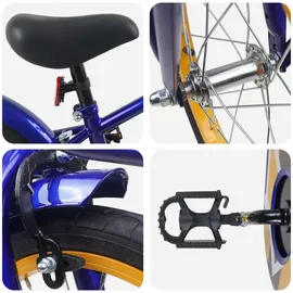 vidaXL Kinderfahrrad 16 Zoll blau