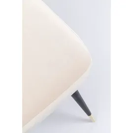 Kare Stuhl Hojas Stoff beige 2er Set