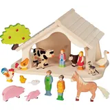GoKi HOLZTIGER Weihnachtskrippe Puppenhaus