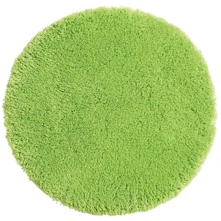 PANA® Runde Badematte Hochflor (Ø 71 cm) • Badteppich rund aus weichen Mikrofasern • Saugstark & waschbar • Runder Duschvorleger, Badvorleger, Badezimmerteppich rund • Farbe: Creme