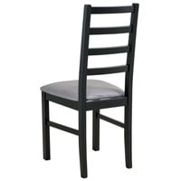 Beautysofa Esszimmerstuhl Stuhl Nilo VIII (2 Stk. pro Satz) aus Holz mit gepolstertem Sitz (4 St), füße:buche,sonoma,eiche grandson, stirling, schwarz, weiß