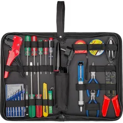 Werkzeugtasche mit 20-tlg. Werkzeugset und Lötset