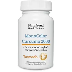 MonoColor Curcuma 2000 – veganer Kurkuma-Komplex mit 95 % Curcuminoiden & Polysacchariden 90 St