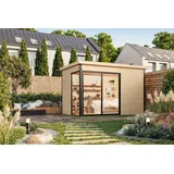 Nordic Holz Gartenhaus Austin 2 3,80 x 2,60 m Beige