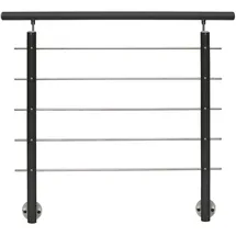 TREBA Geländer-Set AB9 150 cm Aluminium Anthrazit