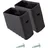 Krause Monto Lockenfüße schwarz 40 x 20 mm