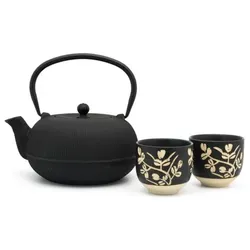 Bredemeijer Teeset Sichuan  1,0l Gusseisen + 2 Porzelanb.  153013