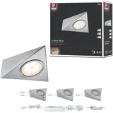 Paulmann LED Unterschrankleuchte Dreieck 3x2,8W 140x110mm 3x170lm 230/12V Eisen gebürstet