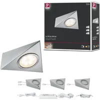 Paulmann LED Unterschrankleuchte Dreieck 3x2,8W 140x110mm 3x170lm 230/12V Eisen gebürstet